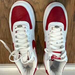 Nike Red & White Air Force 1